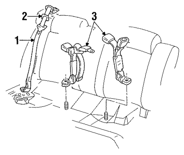 88894559 - : Lap Belt for GM Image