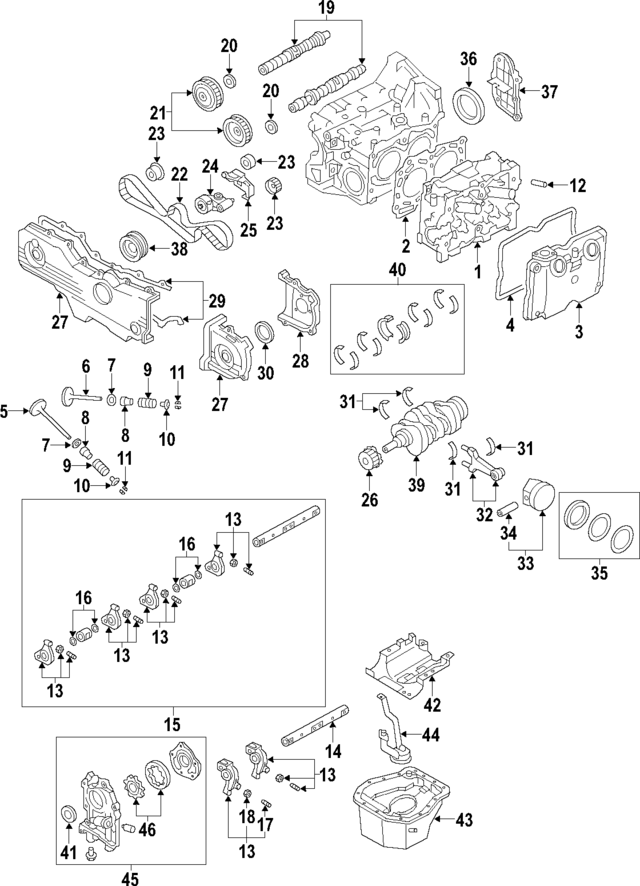 11063AB430 - : Cylinder Head for Subaru Image