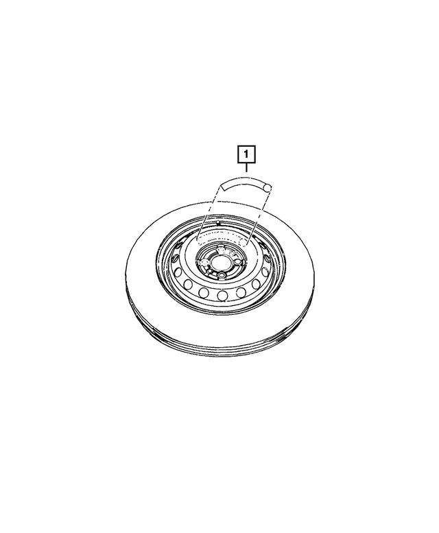 68229418AA - Labels: Space Saver Spare Warning Label for Mopar Image