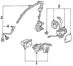 4815SM1A00ZB - Electrical: Lap Belt for Honda: Accord Image