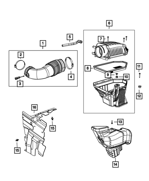 Air Cleaner for 2016 Chrysler 300 #1