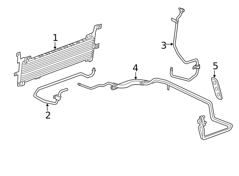 Trans Oil Cooler for 2011 Cadillac CTS #2