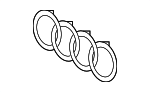4G8853736A2ZZ - Accessories: Grille Emblem for Audi Image