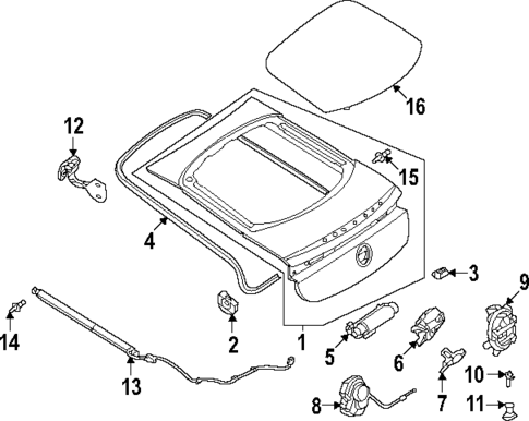 Lid & Components for 2025 Mercedes-Benz EQS AMG #0