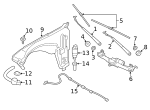 7146961201 - Body: Washer Reservoir Bolt for BMW Image