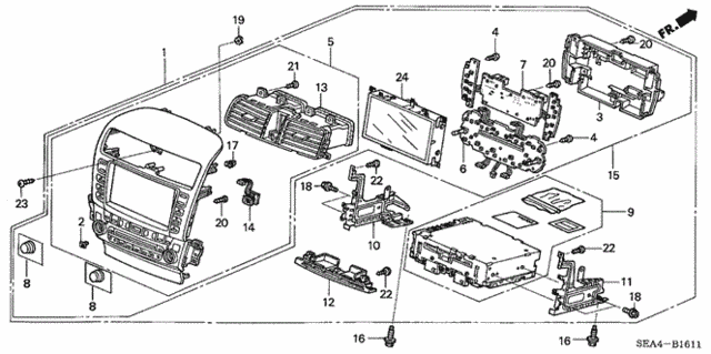 Center Module (Navi) for 2004 Acura TSX #0