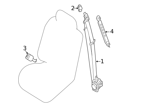 Seat Belt for 2018 Nissan NV2500 #2