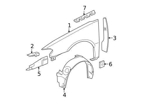 Exterior Trim - Fender for 2009 Buick LaCrosse #0