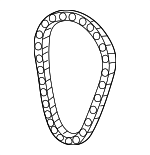 24504668 - Engine: Timing Chain for Buick: LaCrosse, LeSabre, Lucerne, Park Avenue, Regal, Riviera | Chevrolet: Camaro, Impala, Lumina, Lumina APV, Monte Carlo | Oldsmobile: 88, 98, Intrigue, LSS, Regency, Silhouette | Pontiac: Bonneville, Firebird, Grand Prix, Trans Sport Image