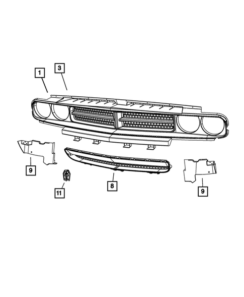 Grilles for 2011 Dodge Challenger #0