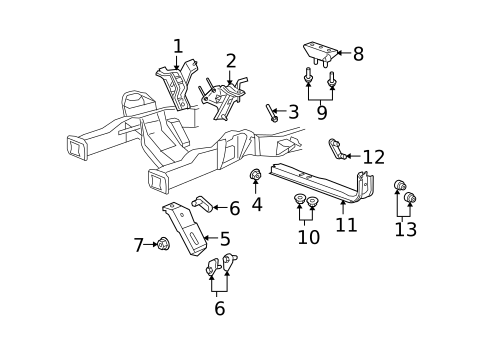Engine & Trans Mounting for 2010 Ford E-250 #0