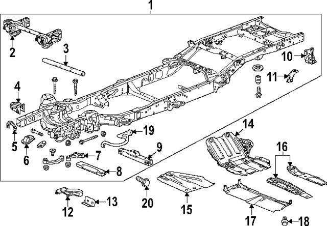 84135715 - Body: Frame Assembly for GM Image