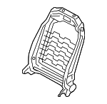 52107414625 - Body: Seat Back Frame for BMW: 330e, 330e xDrive, 330i, 330i xDrive, 430i Gran Coupe, 430i xDrive Gran Coupe, M340i, M340i xDrive, M440i Gran Coupe, M440i xDrive Gran Coupe, X3, X4 Image