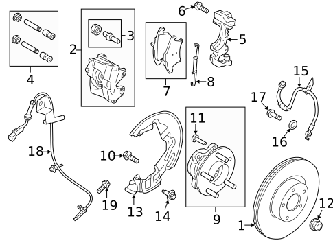 Front Brakes for 2014 Lincoln MKZ #0