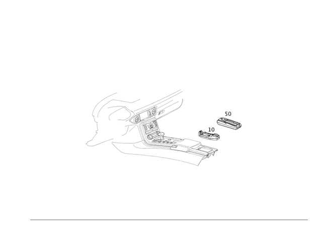 212820015128 - Telephony: Mount for Mercedes-Benz Image