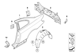 41008045851 - : Left Rear Side Panel for BMW Image