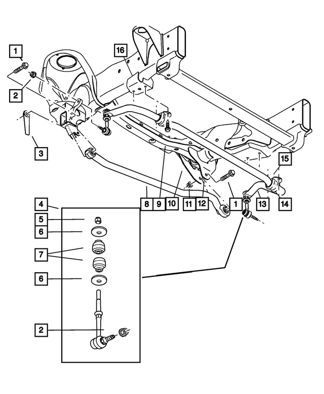 52037710 - : Mopar Bracket Sway Bar for Mopar Image