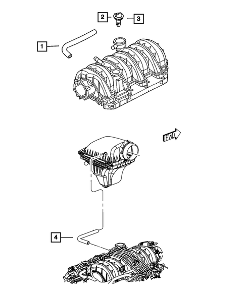 Crankcase Ventilation for 2011 Dodge Challenger #0