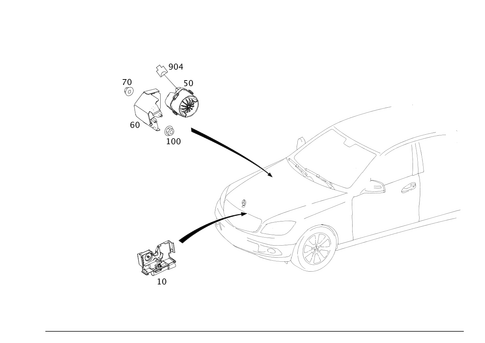 Anti-Theft Alarm System for 2014 Mercedes-Benz C350 #0