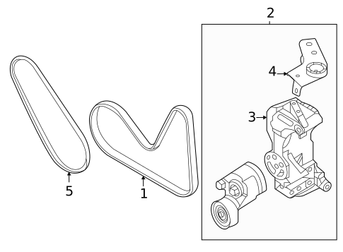 Belts & Pulleys for 2024 Genesis GV70 #0