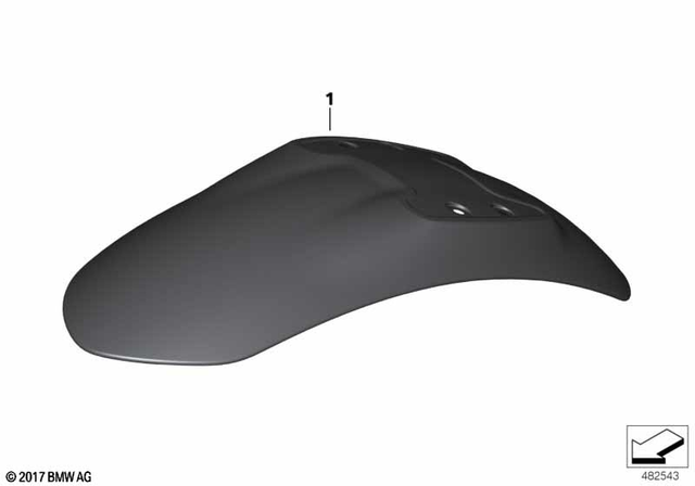 77318562588 - Design: Carbon Wheel Cover, Front -  for BMW-Motorrad Image