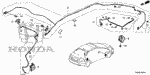 91533TR0003 - Electrical/Exhaust/Heater/Fuel: CLIP, CONNECTOR (RIB) for Honda Image