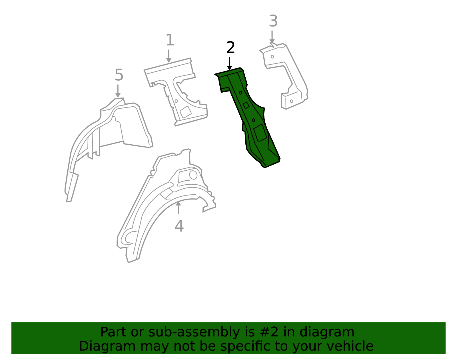 61703-12050 - Body C-Pillar Reinforcement Toyota Parts Space