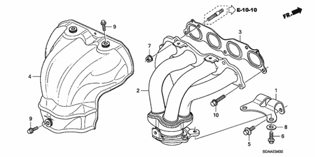 Exhaust Manifold (L4) for 2007 Honda Accord #0