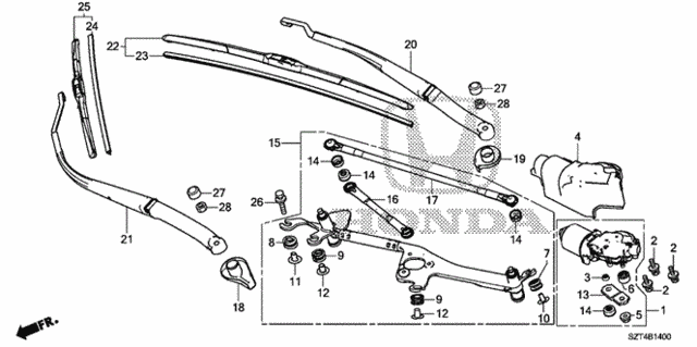 Front Windshield Wiper for 2012 Honda CR-Z #0
