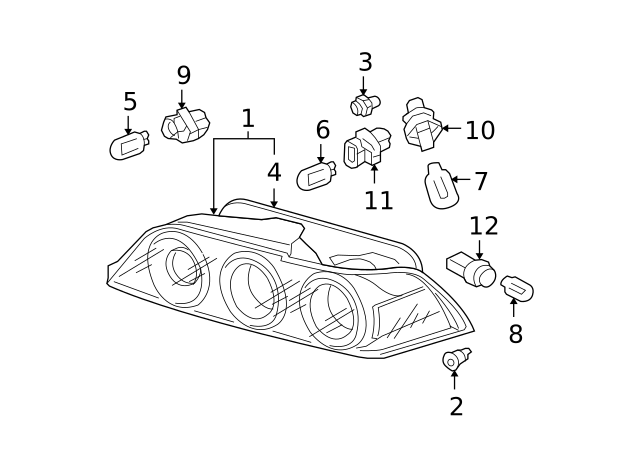 33515S2A003 - Electrical: Socket for Acura Image