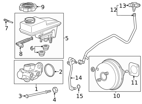 Master Cylinder - Components On Dash Panel for 2023 Cadillac XT6 #0