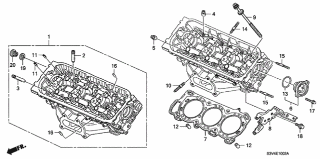 Front Cylinder Head (2) for 2005 Acura MDX #0