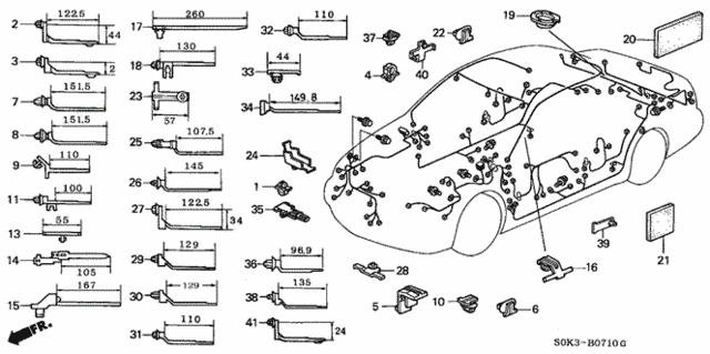 Harness Band - Bracket for 1999 Acura TL #0