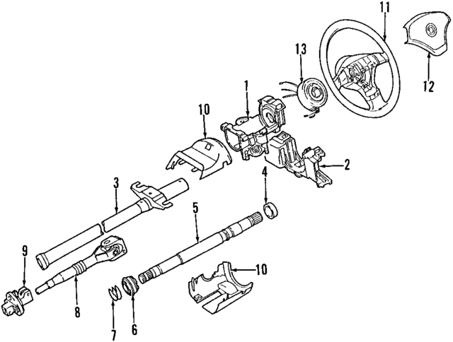32311095624 - Steering: Jacket for BMW Image