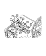 68800063AA - Electrical: Windshield Wiper Motor And Linkage for Mopar Image