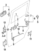 6920689107B0 - Body: Handle, Inside for Toyota: 4Runner, Pickup Image