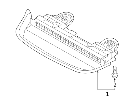 High Mounted Stop Lamp for 2017 Kia Cadenza #0