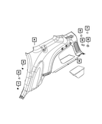 7BT45DX9AA - Interior Trim: Quarter Trim Panel for Jeep: Grand Cherokee, Grand Cherokee WK Image