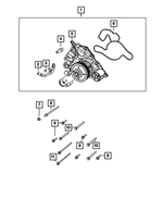 68346911AC - Cooling: Water Pump for Jeep: Grand Wagoneer | Ram: 1500, 1500 Classic Image