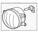 8121002160 - Electrical: Fog Lamp Assembly for Toyota: Corolla, Highlander, RAV4, RAV4 Prime, Tacoma, Tundra Image