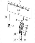 53010513AA - Engine 4.0L Six Cylinder: Exhaust Valve for Mopar Image