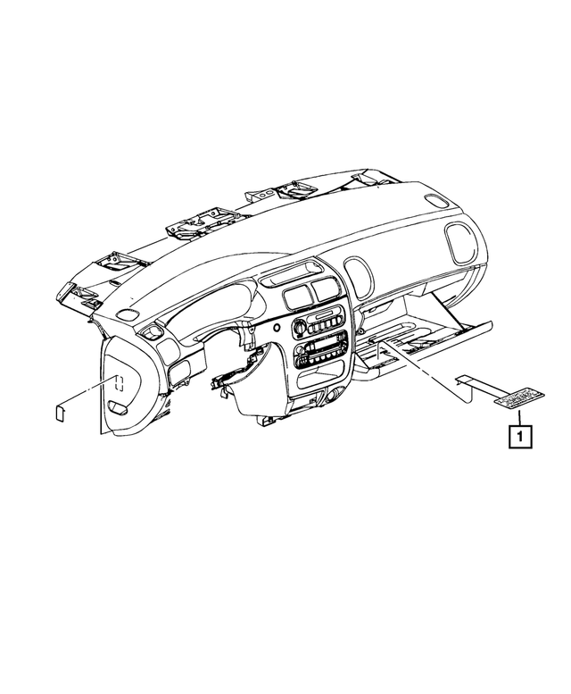 4680610AA - Labels: Air Bag Warning Label for Mopar Image image