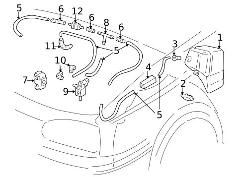 Vacuum Controlled Components for 2002 Volkswagen Cabrio #0