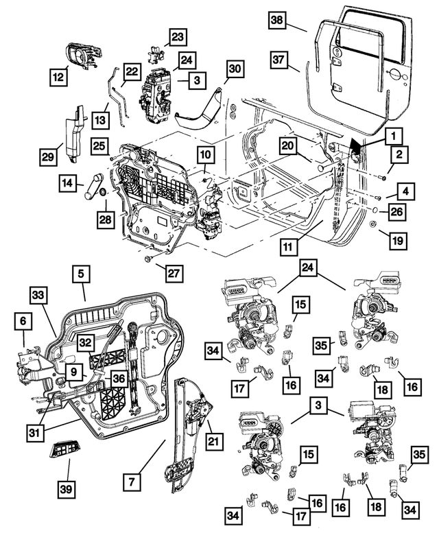 6508313AA - Doors, Door Mirrors and Related Parts: Screw for Mopar Image