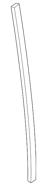 51377453311 - Body: Pillar Molding for BMW: 228i, 228i xDrive, 230i, 230i xDrive, M2, M235i, M235i xDrive, M240i, M240i xDrive Image