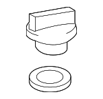 1218038020 - Engine: Filler Cap for Scion: tC, xB, xD | Toyota: Camry, Corolla, Highlander, Land Cruiser, Matrix, RAV4, Sequoia, Solara, Tacoma, Tundra, Venza Image