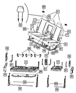 1NM89GTVAA - Interior Trim: Recliner Handle for Ram: 1500, 2500, 3500 Image