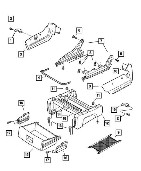 Sièges avant et pièces de fixation pour 2007 Chrysler Town & Country #5