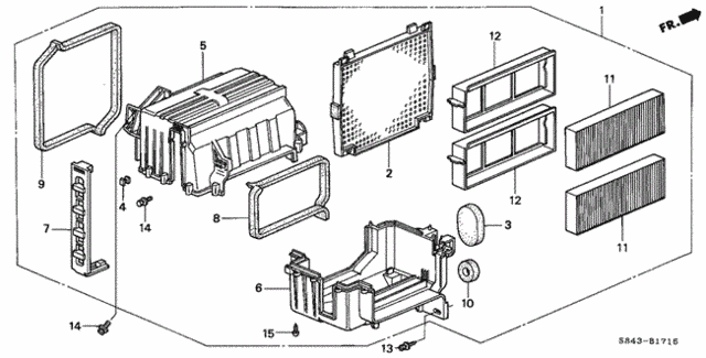 Heater Duct for 2002 Honda Accord #0