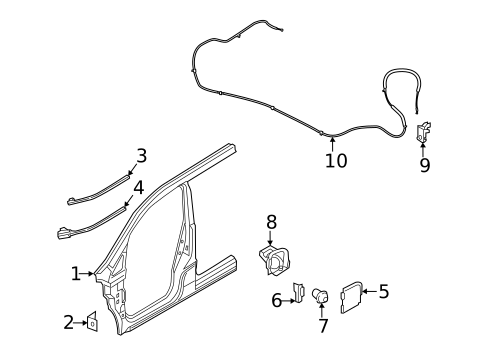 Fuel Door for 2019 Nissan NV200 #0
